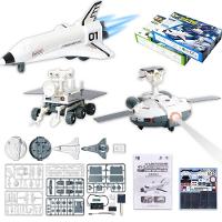Kit Estacao Solar Robotica Robo Didatico 3 Em 1 Brinquedo Com Placa De Energia Aviao Espacial - 5
