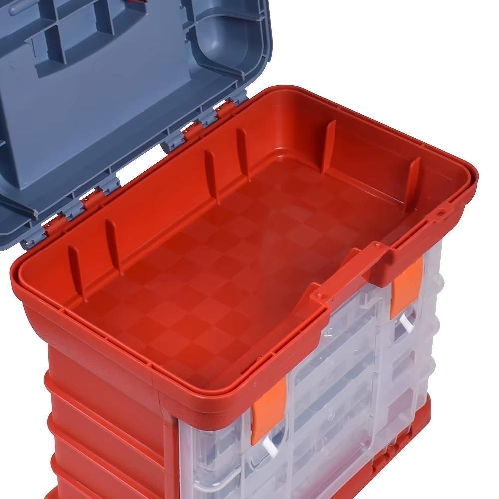 Maleta Organizadora Multiuso Com 4 Gavetas Removíveis – 72 Divisórias - 6