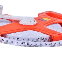 Trena 50 Metros Métrica Gigante Fibra De Vidro Medição Com Manivela Caixa Aberta - 7