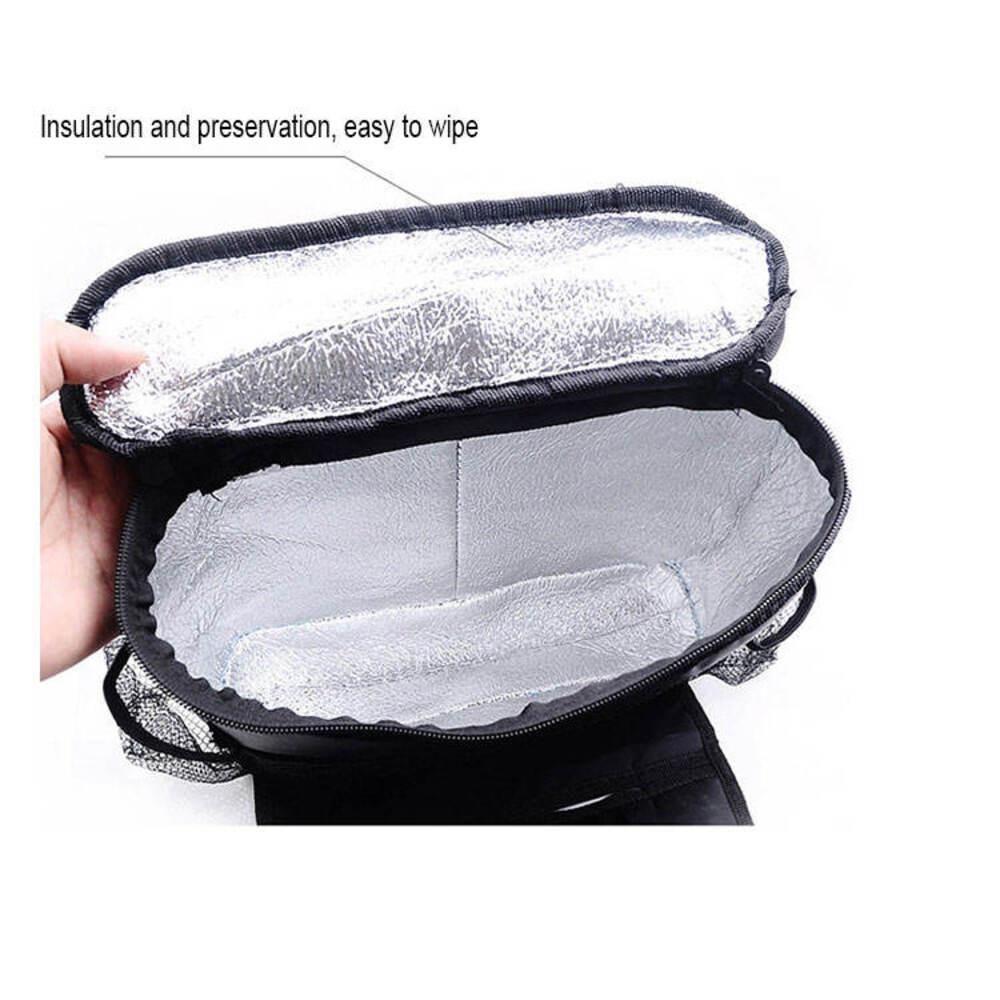 Bolsa Térmica Organizador Portátil Cooler Para Carro E Automóvel Porta Treco Multiuso - Preta - 5