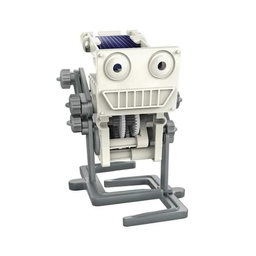 Kit Robo Solar Completo Brinquedo Robótica Estação Solar 3 Em 1 Educacional Eletrônica - Com Placa Energia Solar-branco - 4