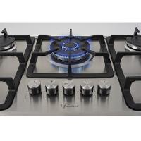 Cooktop 5 Bocas Fischer Infinity Trempe De Ferro Tripla Chama à Gás Mesa Inox Bivolt - 3
