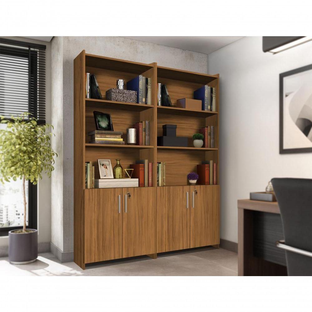 Armario Multiuso Para Escritório Duplo Com Chave Notável Móveis Freijó - 1