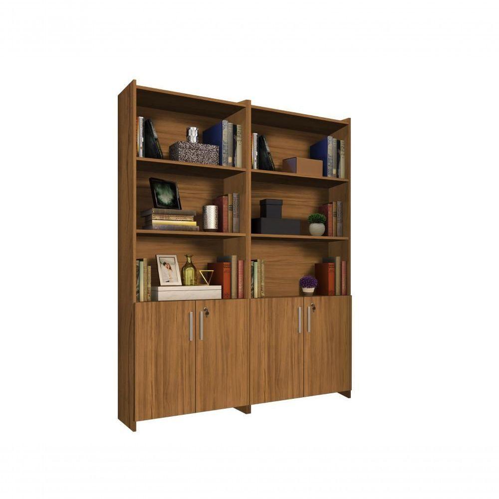 Armario Multiuso Para Escritório Duplo Com Chave Notável Móveis Freijó - 2