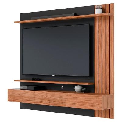 Painel Suspenso TV 70 Polegadas 180 Cm Juriti Colibri Noce Milano Preto