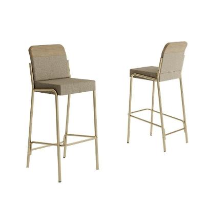 Kit 2 Banquetas Altas Duo Carraro Bamboo E Dourado