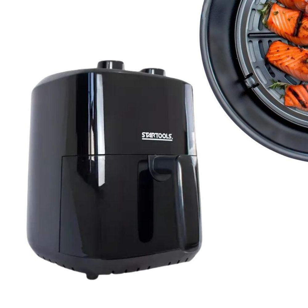Fritadeira Elétrica Air Fryer Preta Com Cesto 3,4 Lts 110V - 1