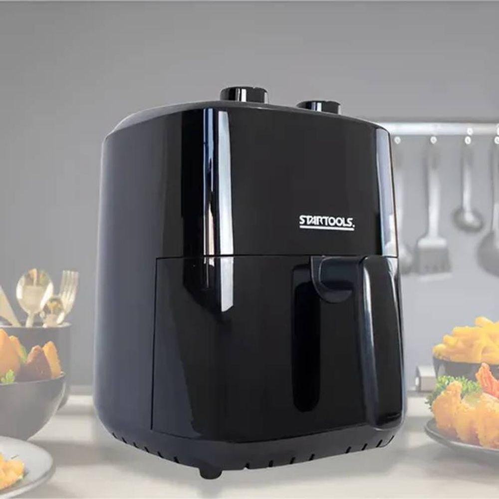 Fritadeira Elétrica Air Fryer Preta Com Cesto 3,4 Lts 110V - 6