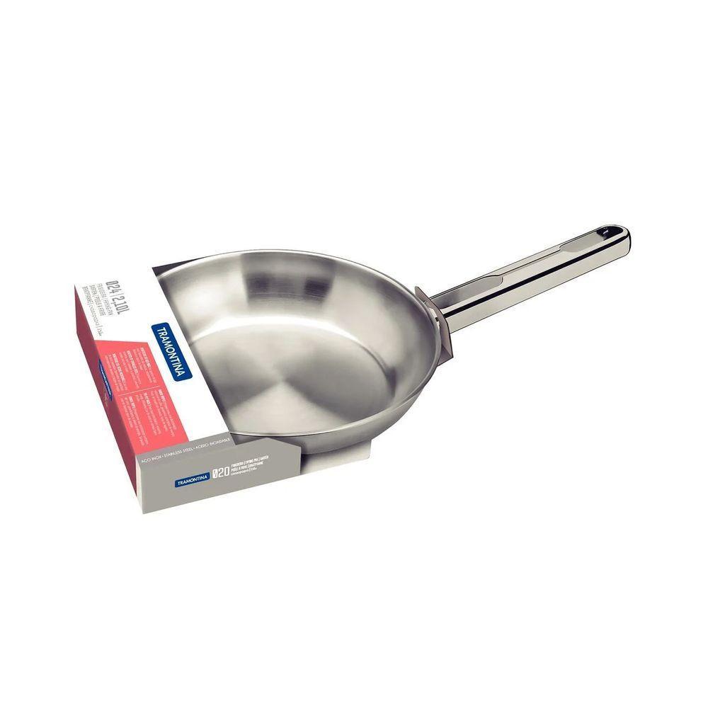Frigideira Tramontina Allegra Em Aço Inox Com Fundo Triplo 24 Cm 2,1 L - 2