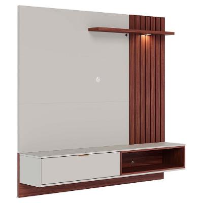 Painel Suspenso TV 60 Polegadas 160 Cm Tocantins Colibri Off White Nogueira Real