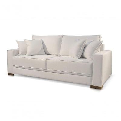 Sofá Marrocos 2 Lugares Linho Off-white 1,80m Confort Sala