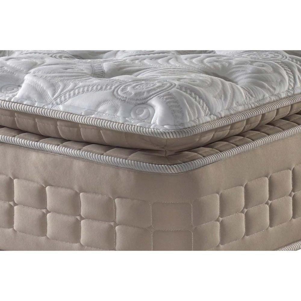 Cama Box Box Solteiro: Colchão Molas Anjos MasterPocket Ensacadas Confortable + Base CRC Suede Preto(96x203) - 4