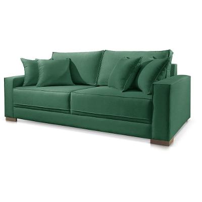 Sofá Marrocos 2 Lugares Suede Verde 1,80m Confort Sala