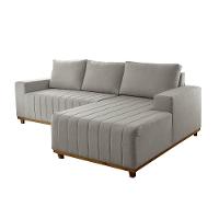Sofá Boreal De 230cm B25 Chaise Lado Direito Meu Sofá Online A230 Linho Cinza - 3
