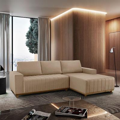 Sofá Boreal De 230cm B25 Chaise Lado Direito Meu Sofá Online A226 Linho Bege