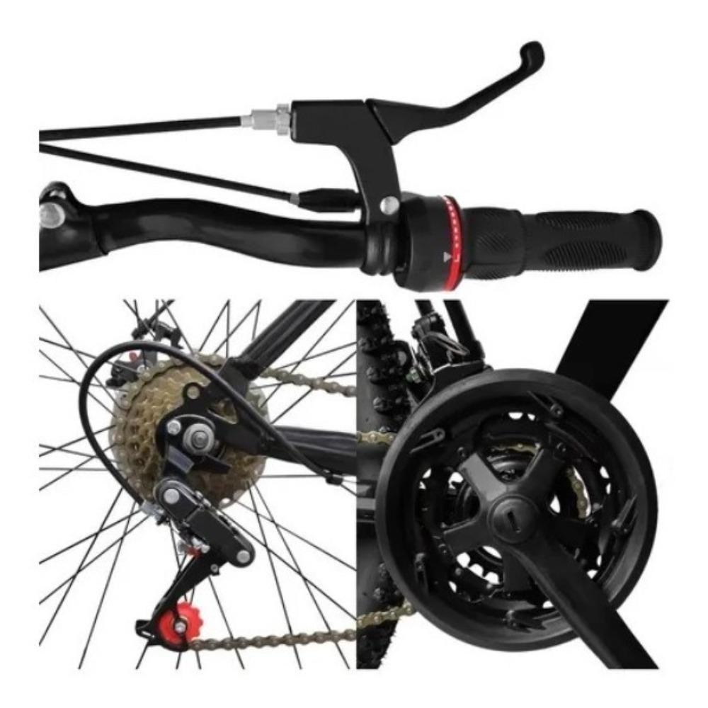 Bicicleta Aro 29 Aço Carbono 21V Cripto Freios À Disco Quadro 17 Preto Azul - 2