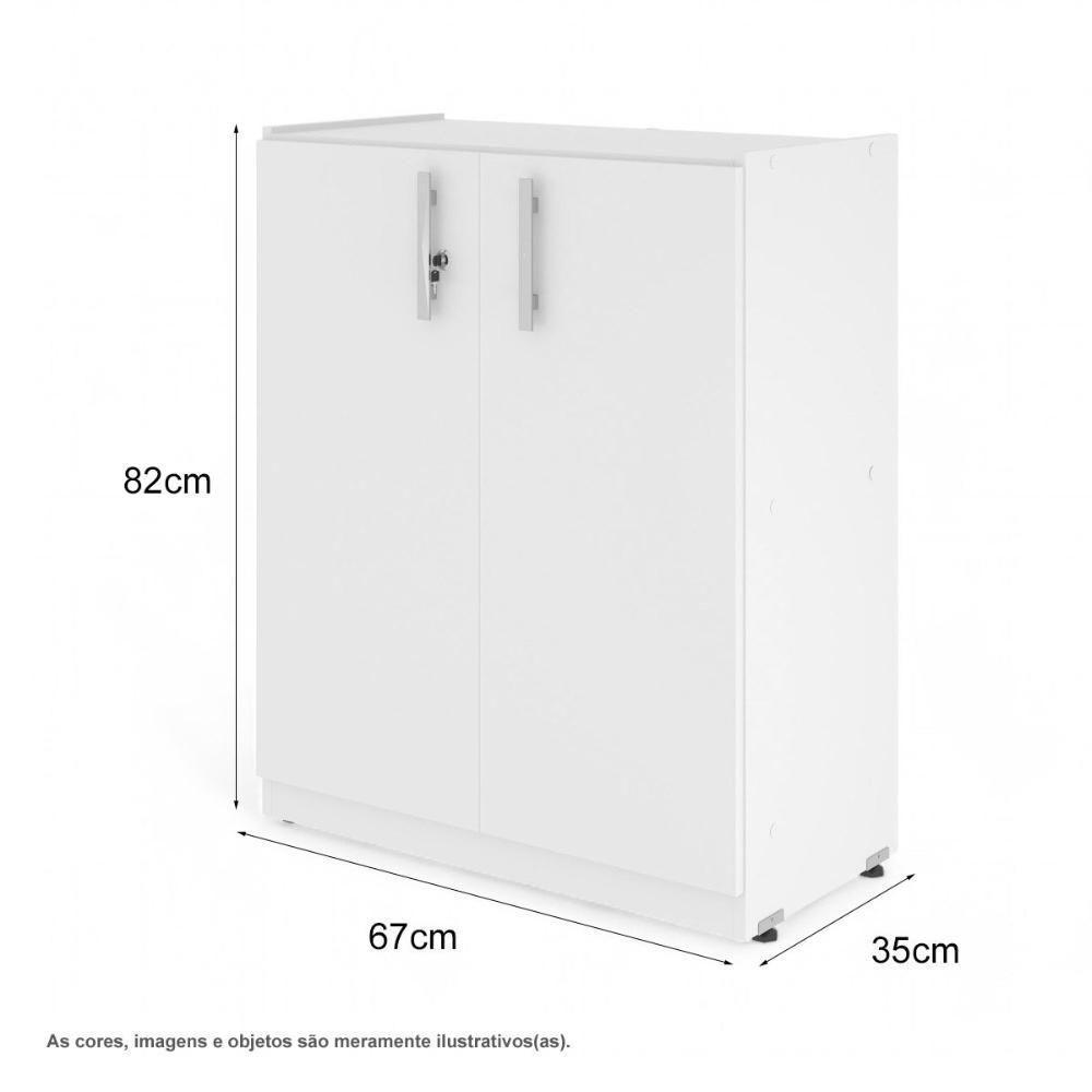 Armário Balcão 02 Portas Light Preto - 3