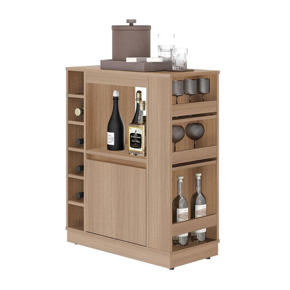 Balcão Adega Dublin Com Prateleiras E Nichos Para Vinho Montana - 2