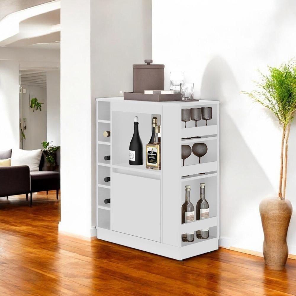 Balcão Adega Dublin Com Prateleiras E Nichos Para Vinho Branco - 1