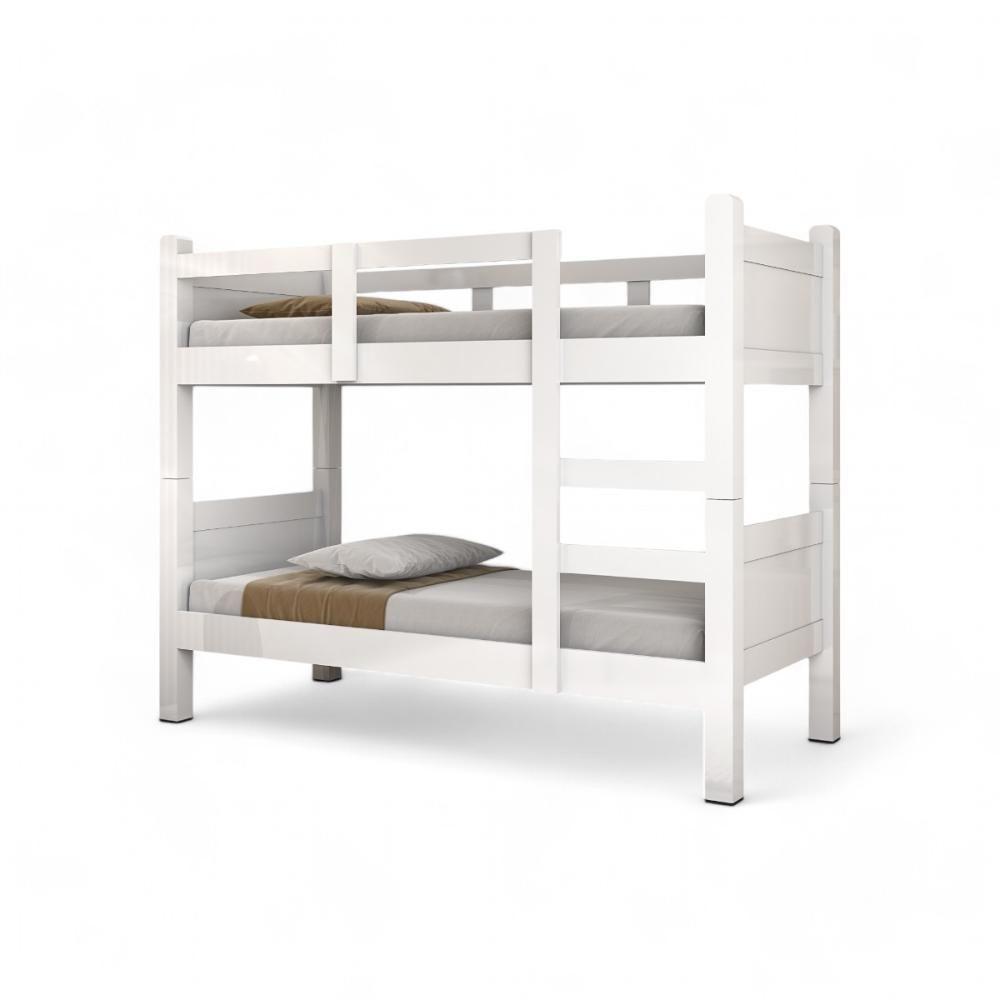 Beliche Com Proteção Solteiro Boston Branca Com 02 Colchões - 2