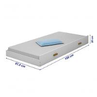 Beliche Heloisa Branco-mel Com Escada E Grade De Proteção Com Cama Auxíliar - 3