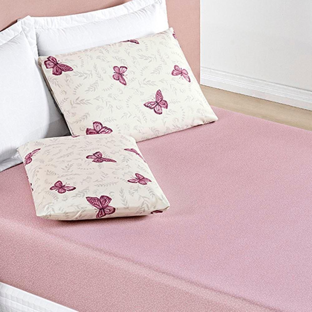 Jogo De Lençol Queen Avere Micropercal 200 Fios 3 Peças - Borboleta - 2