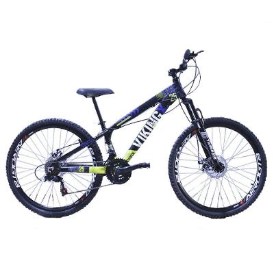 Bicicleta Vikingx Aro 26 Câmbios Importado 21V Aero Preto Amarelo