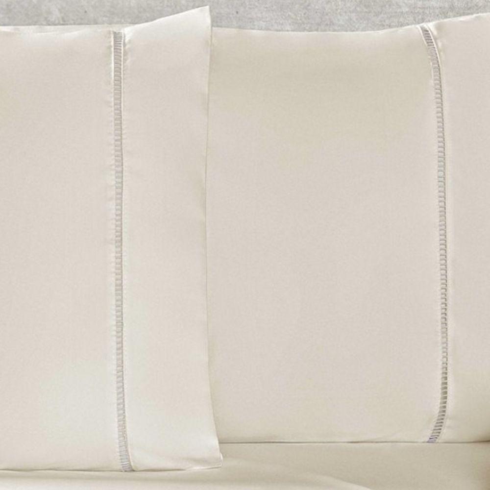 Jogo De Lençol Solteiro 400 Fios Micropercal Toque De Algodão 2 Peças - Palha - 2