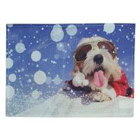 Jogo Americano Estampa Natal Cachorrinho Natalino 6 Peças - 1