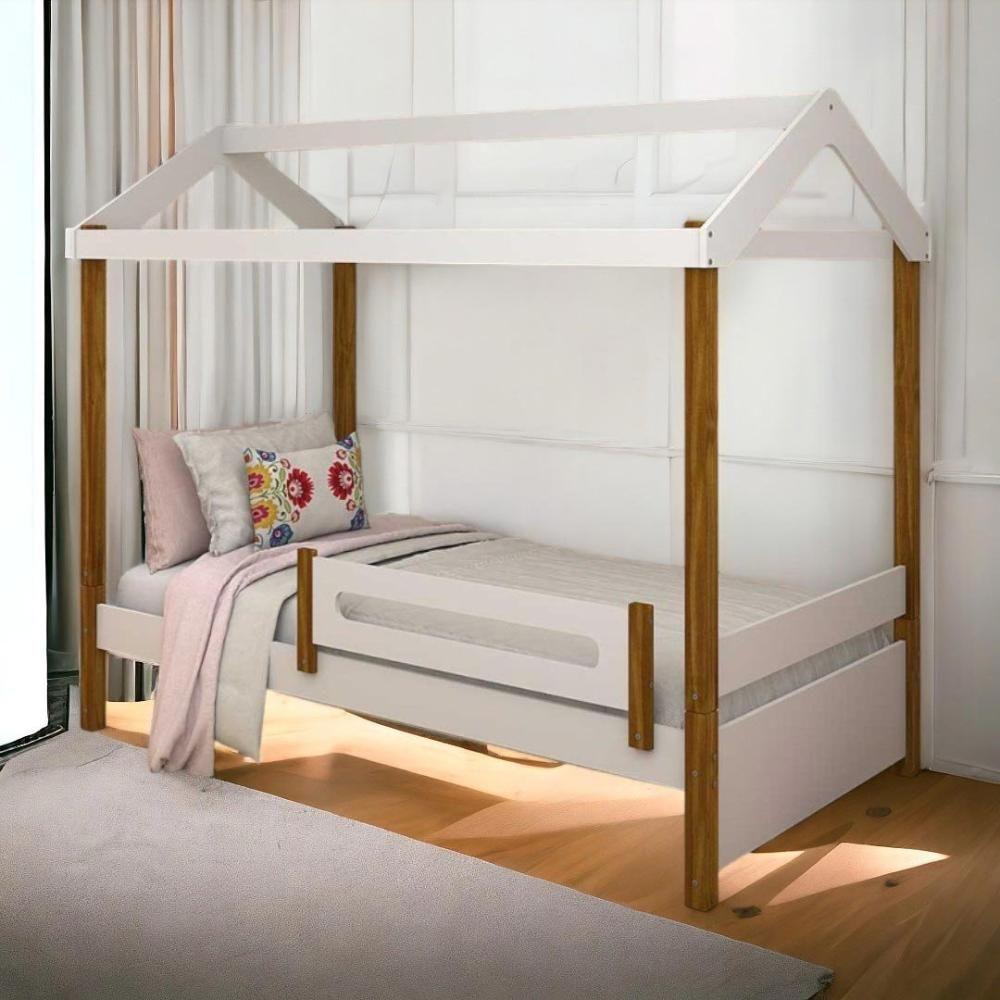 Cama Casa Eliz Branca Com Colchão - Divaloto - 1