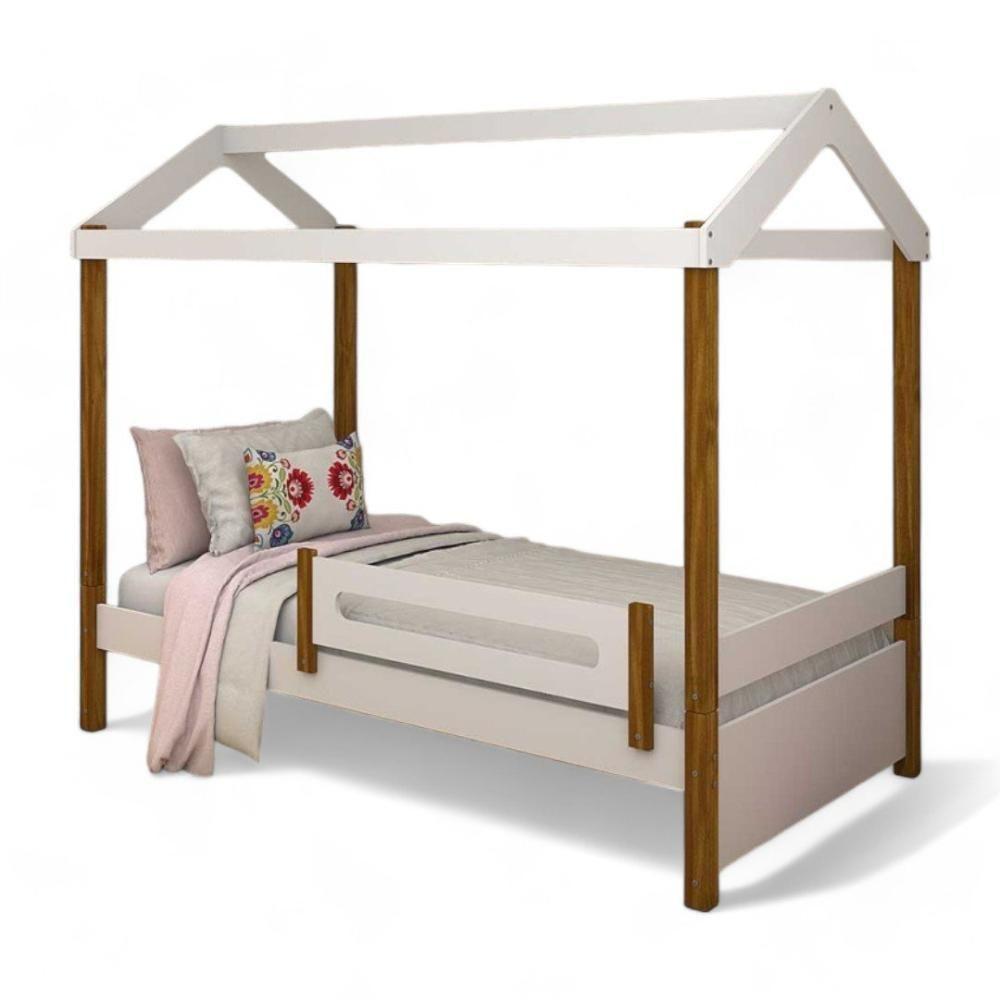 Cama Casa Eliz Branca Com Colchão - Divaloto - 2