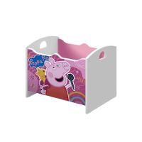 Caixa Baú Organizadora De Brinquedos Infantil Mdf Peppa Rosa - 2