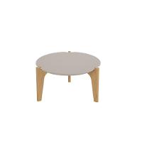 Mesa De Centro Florida 55cm P- Decoração E Utilidades - Off White Perolizado-freijo - 2