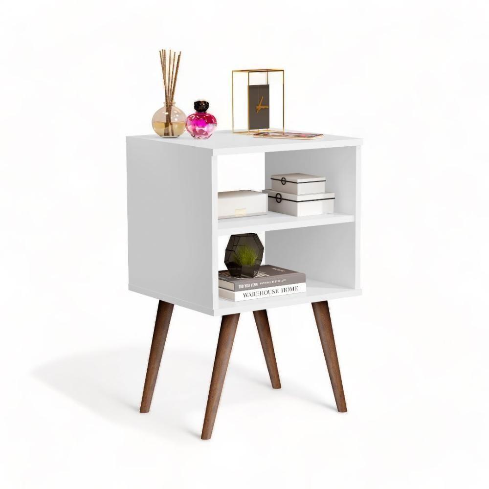 Mesa De Cabeceira Jb 1515 Branco Bechara - 2