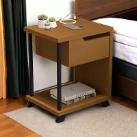 Mesa De Cabeceira Moderna Jb 1010 Nature Bechara - 1