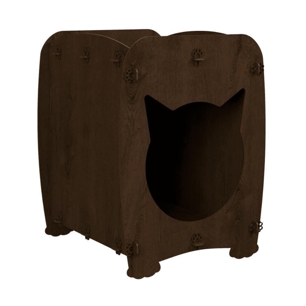 Mesa De Cabeceira Casinha Pet Gato Cat Malbec - 3