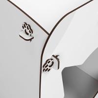 Mesa De Cabeceira Casinha Pet Gato Cat Branco - 2