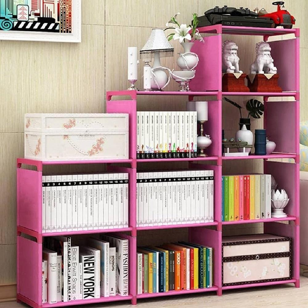 Estante Modular Porta Livros 4 Prateleiras Organizador Brinquedos Quarto Lavanderia Objetos Cozinha Sapateira Multiuso - 5