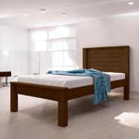 Cama Solteiro Confortável E Moderna Milena Malbec - 1