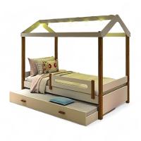 Cama Solteiro Eliz Branca Com Luzes E Auxiliar Divaloto - 2