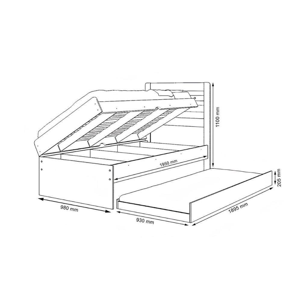 Cama Solteiro Larissa Malbec Com Auxiliar Framar - 3