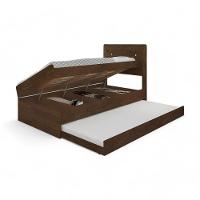 Cama Solteiro Larissa Malbec Com Auxiliar Framar - 2