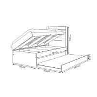 Cama Solteiro Larissa Malbec Com Auxiliar Framar - 3
