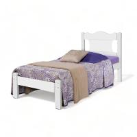Cama Solteiro Munique Branca Com Colchão Gabrielli - 2