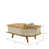 Conjunto Yara C- Mesa De Centro Nevada Cumaru-opala - 6