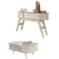 Conjunto Turim C- Mesa De Centro Nevada Calacata-off-white - 3