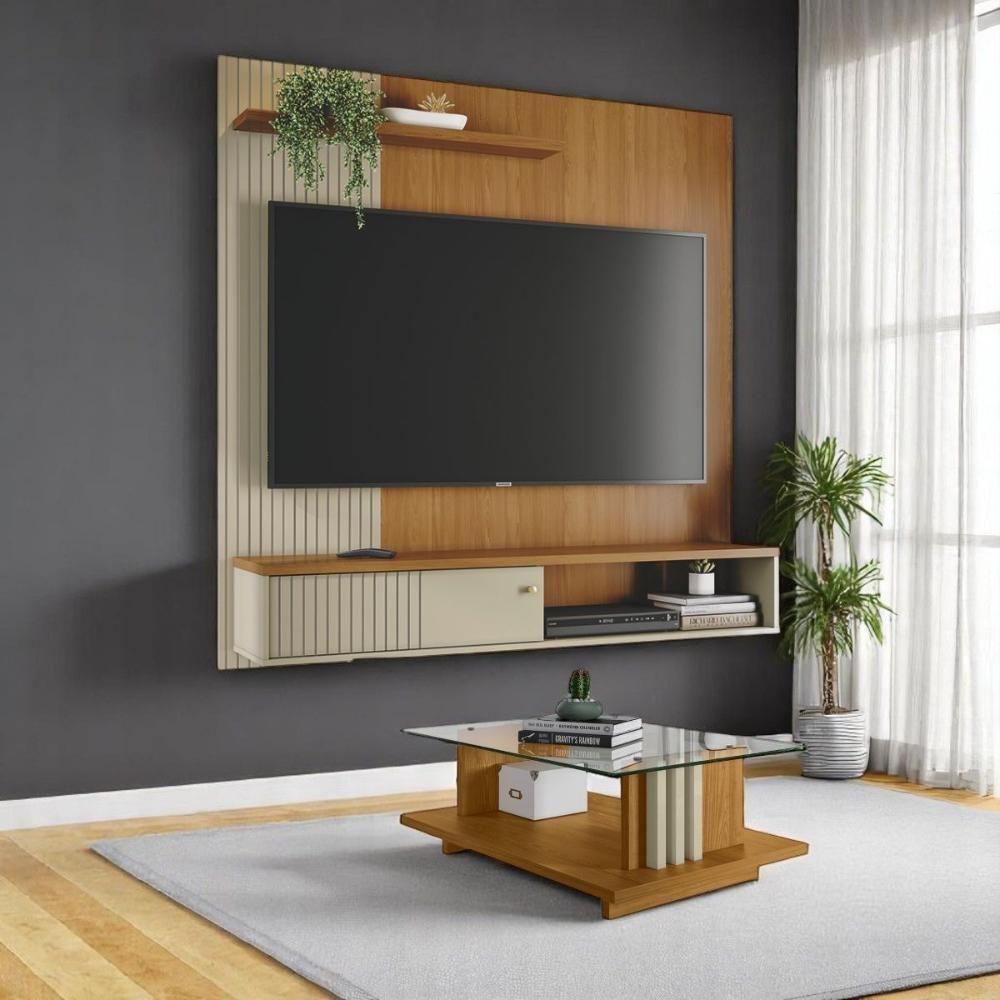 Conjunto Luma Opala C- Mesa De Centro Domo Cumaru-opala - 1