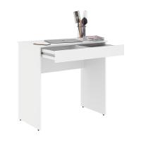 Mesa Escrivaninha Home Office Branco C- Gaveta Porta Itens Com Divisória - Pleno - 2
