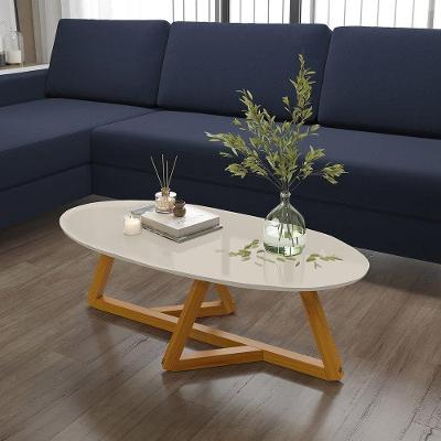 Mesa De Centro Classic Off White-nature - Tebarrot