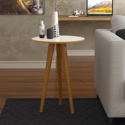Mesa Lateral 4702 Pés Palito Sala Off White-freijo